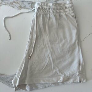 White H&M essentials sweatshirts with pockets and drawstring